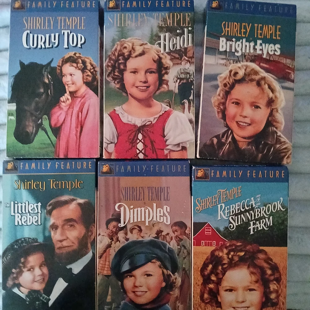 Shirley Temple Classic VHS Collection - Blue & Pink Covers